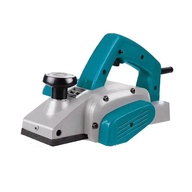 Portable Wood Planer Machine 82mm Cutting Width Electric Woodworking Aluminum Body Planer