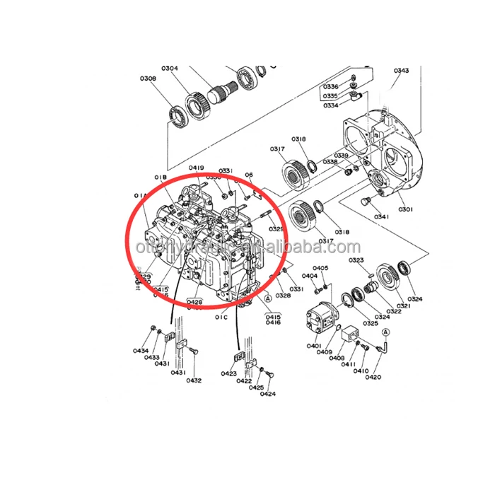 HPV125 Hydraulic Pump Repair Kits HANDOK