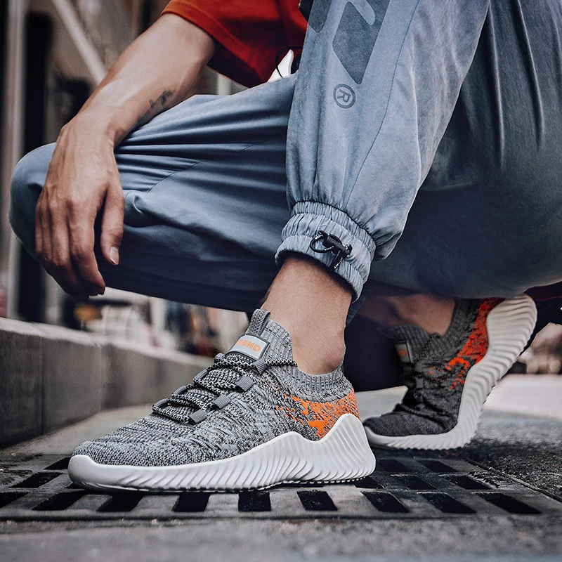 Latest high quality lightweight air mesh upper lace-up sport shoes spring walking running casual shoes dropshipping products