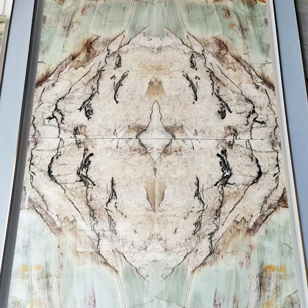 3/4 Inch Thickness Laguna Crystal Quartzite Backlit Feature Wall Luminous Tiffany Marble Walling Tile Glowing Countertop