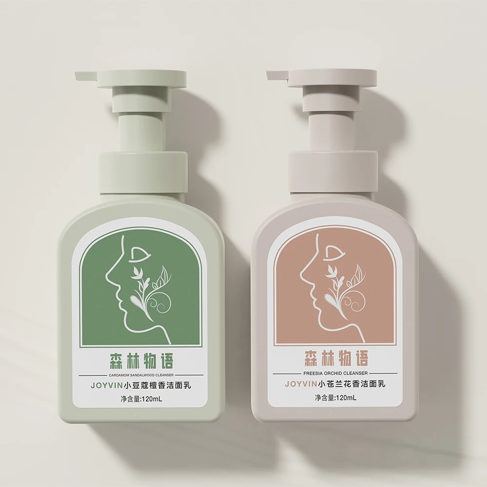 Eco-Friendly 100ml/120ml Plastic Dispenser Bottle White Foaming Hand Soap with Refillable Pump Sealed Shampoo Bottle