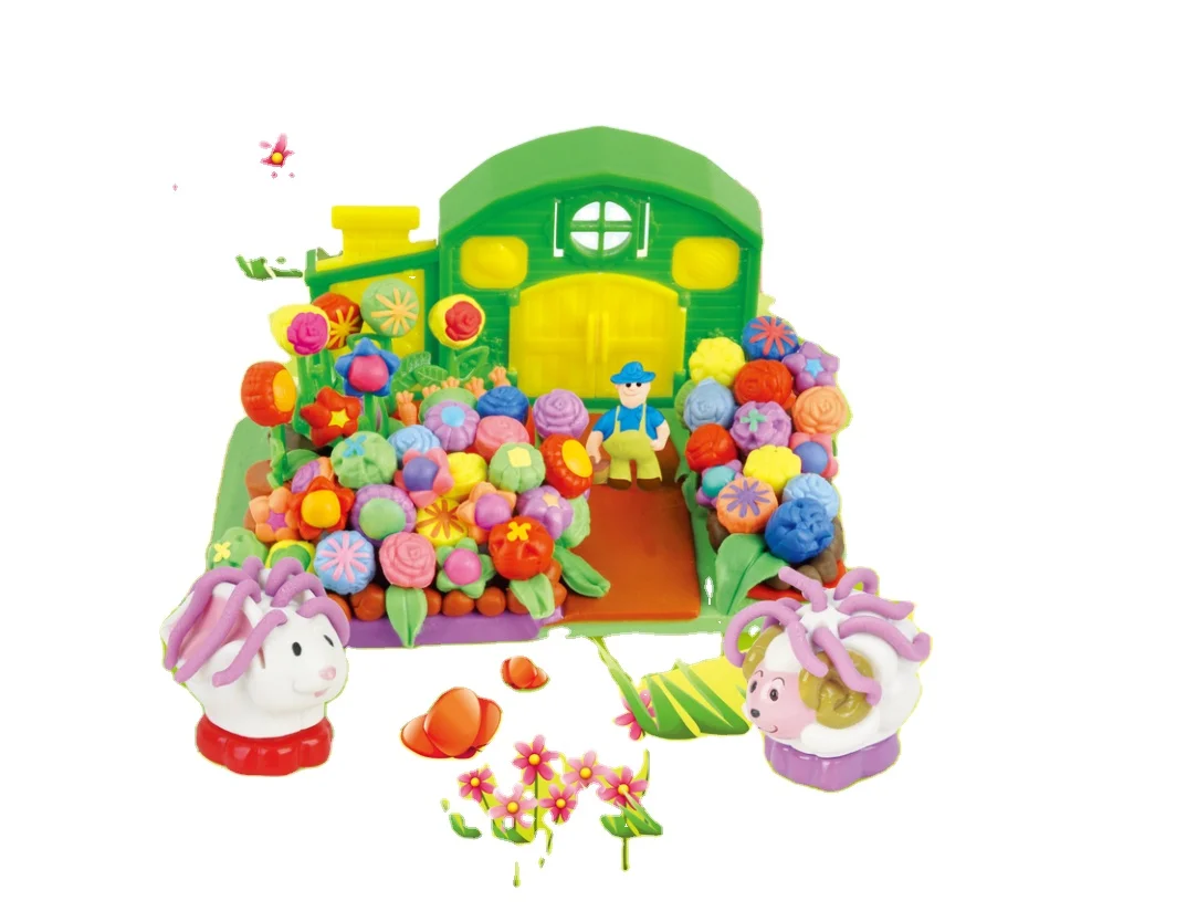 Cheap Hot selling manufacturer Factory Modeling Air Dry Clay Slime for Kids Colourful Entertaining Farm Garden Scene Series