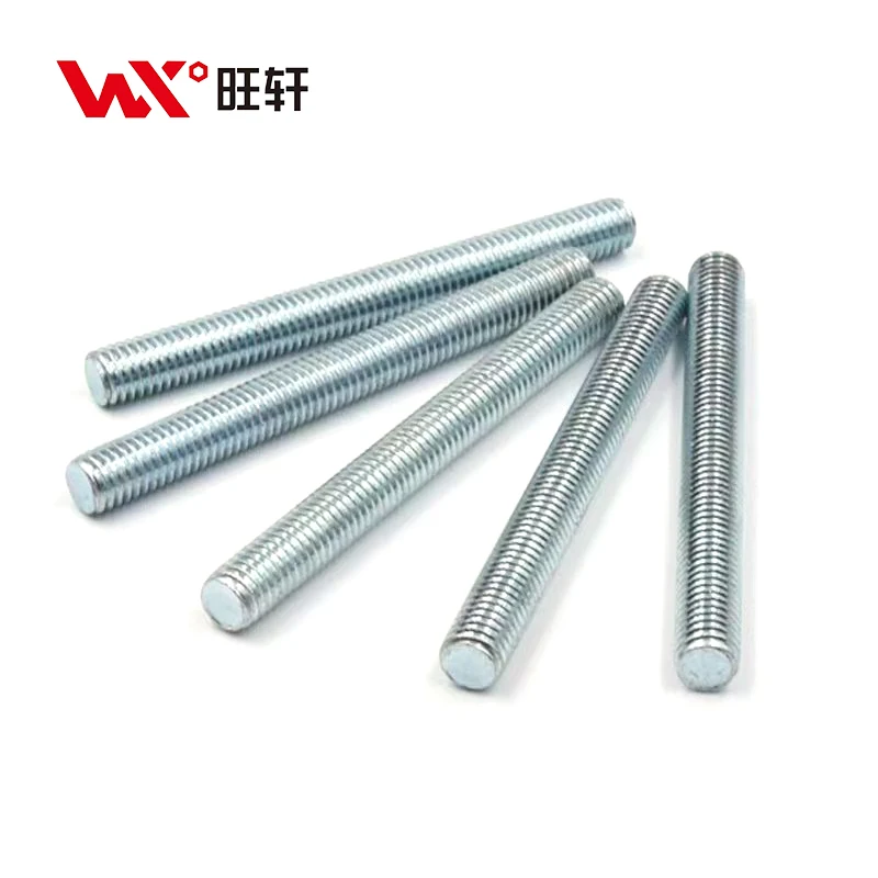 Wholesale retail 4.8 8.8 grade carbon steel DIN975 M6-M30 galvanized gi threaded rod