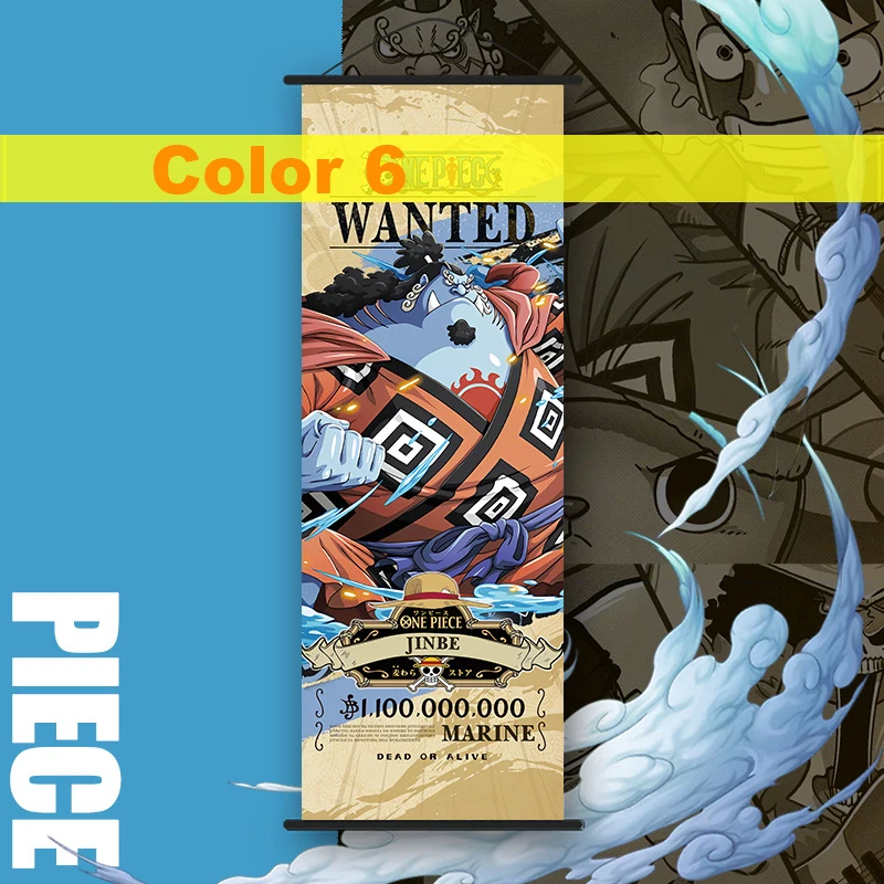 14 Color High Quality 25*70cm Anime Monkey D. Luffy Straw Hat Pirates Grand Line Wall scrolls Posters