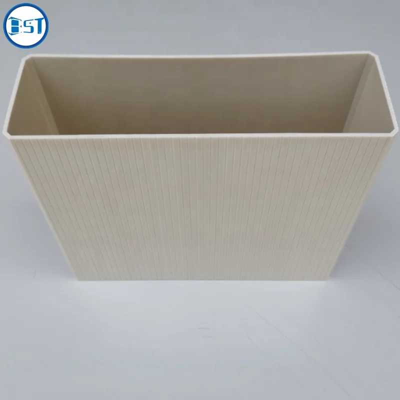 Custom Plastic PVC HDPE Square Tube Rectangle Hollow Pipe For Fence Rail Post