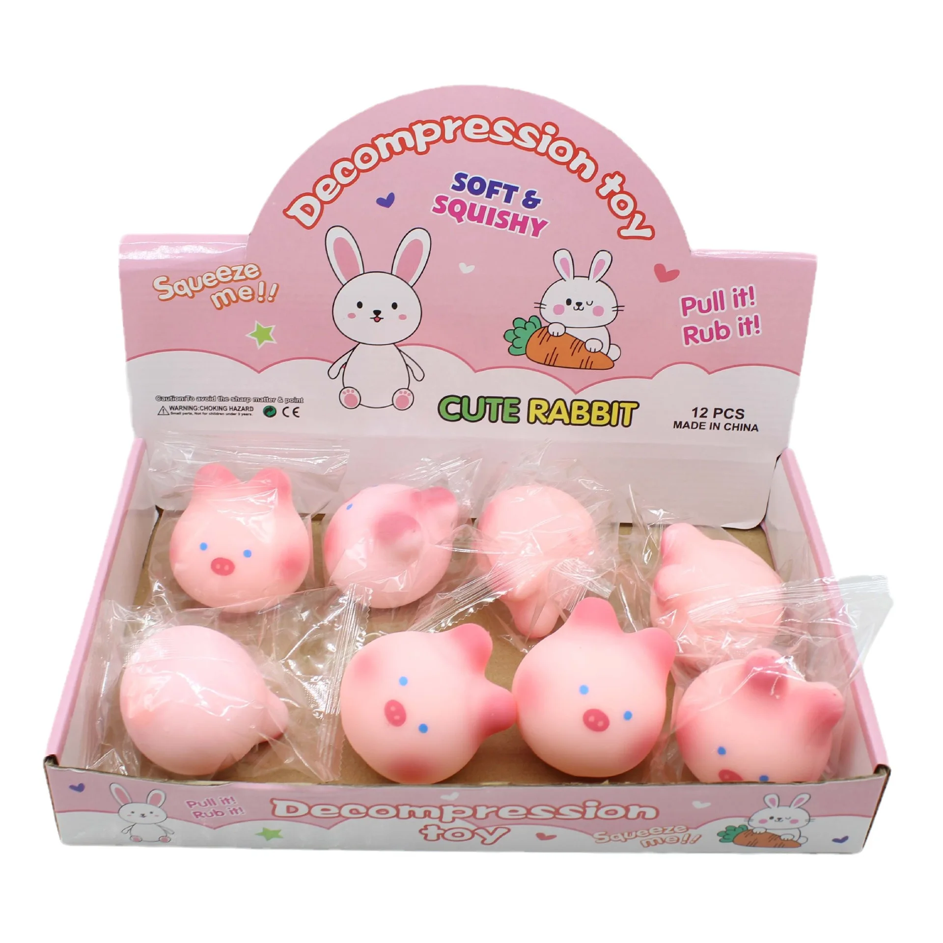 Wholesale Sakura Pig Rabbit Squeeze Toy Rabbit Pig TPR Toy