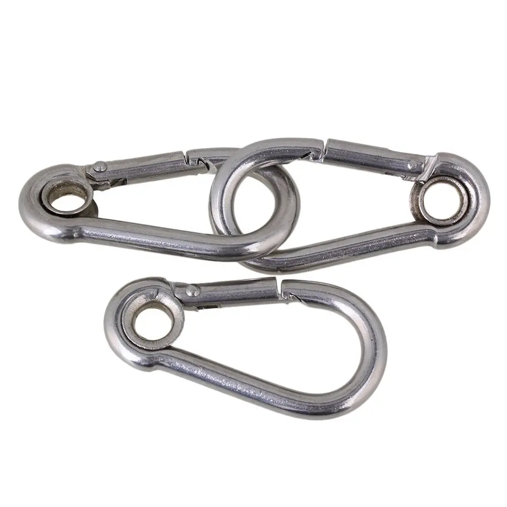 Stainless Steel 304 316 Snap Hook With Eyelet DIN 5299 FORM A Hook