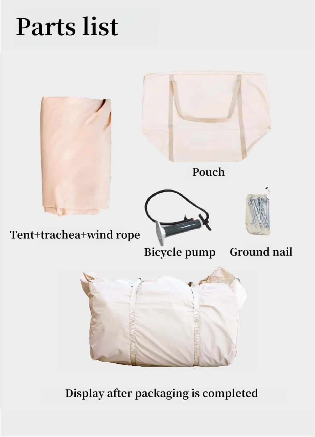 6.3㎡Inflatable camping tent,Outdoor inflatable tent,3-4 people camping inflatable tent,Family camping inflatable tents