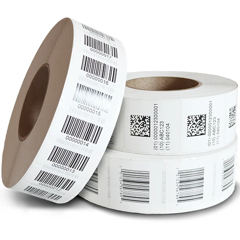Custom Logo Security Seal Serial Barcode serial number sticker