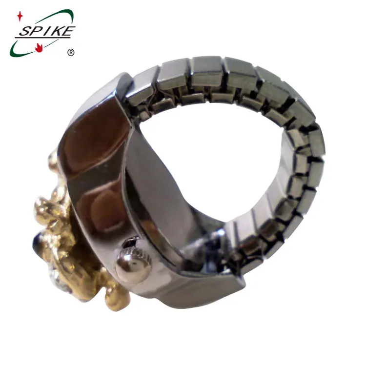 Frog bezel ring watch japan movement quartz ring watch