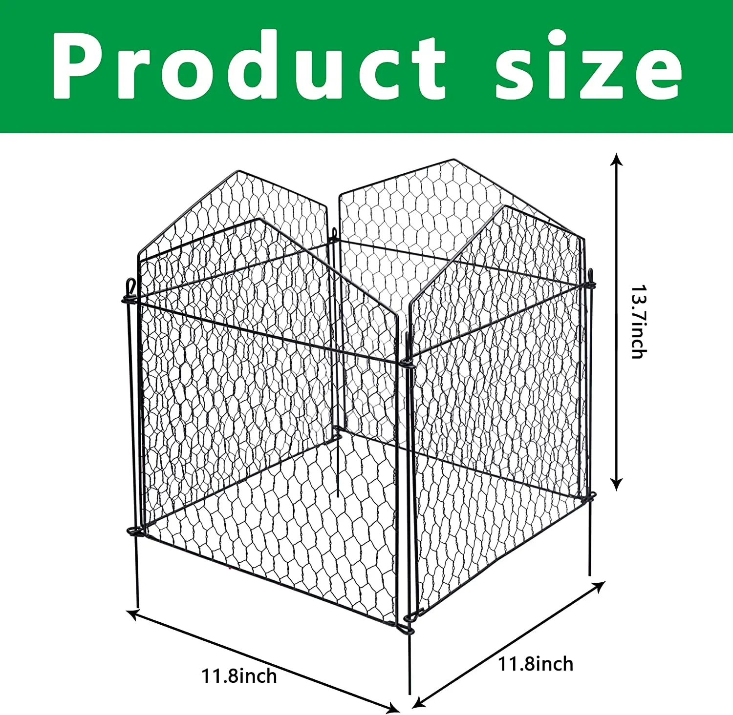 Large Wire Guard Protection Animal Garden Fence Barrier Plant Cage Cloche Cover For Plants Vegetables and Shrubs