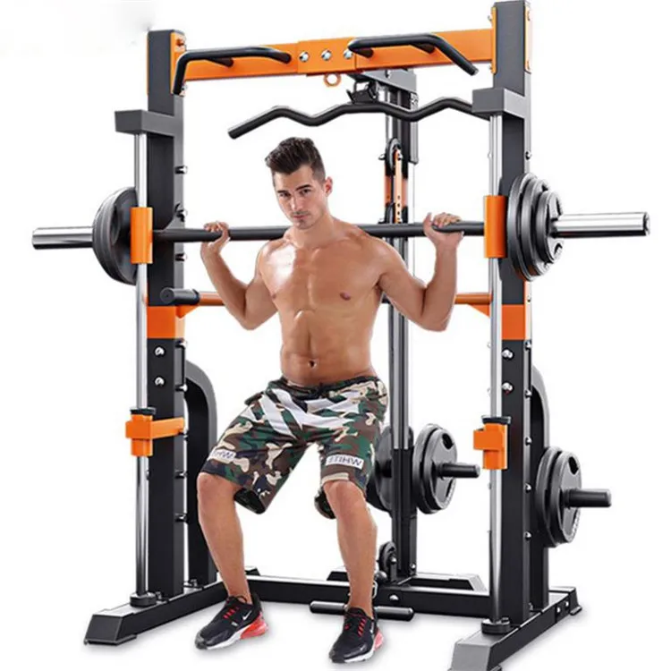 Hot Sale High Quality Commercial Gym Equipment  Multi-function Smith Machine Power Rack