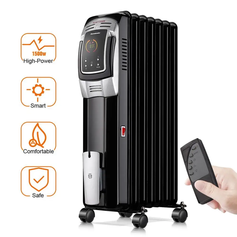 1000W 1500W 2000W 2500W 3000W Freestanding or desktop App model 7fins 9fins 11fins radiator filled oil heater