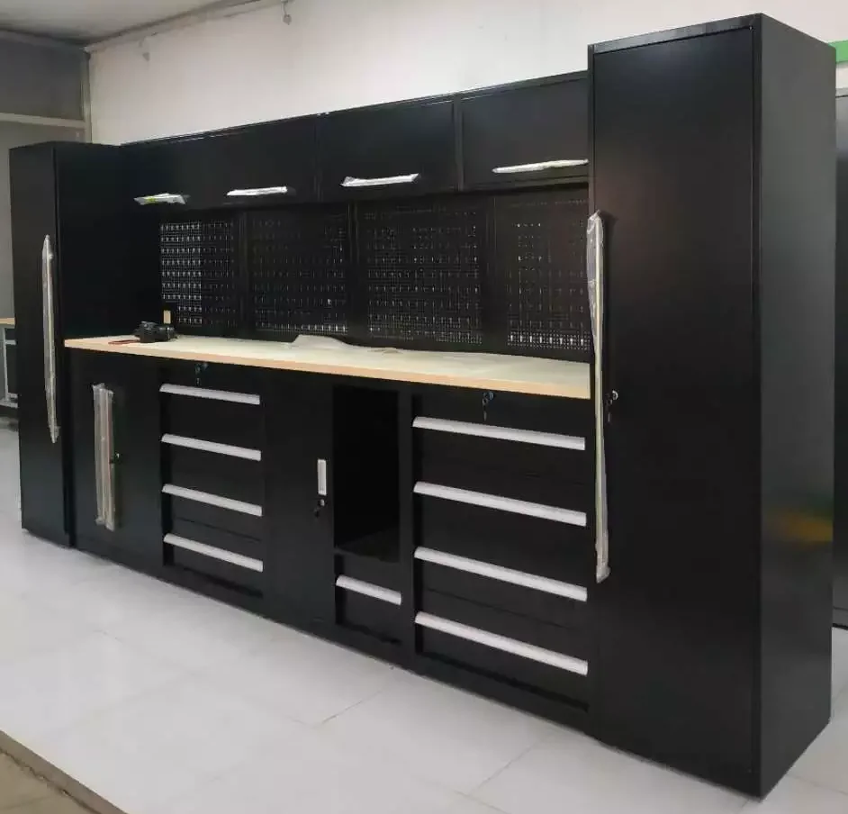 JZD factory workshop garage storage storage With Drawers Steel work bench garage rolling tool cabinet
