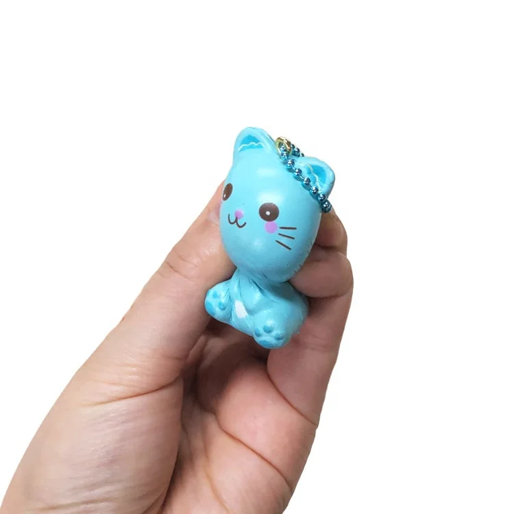 
Supplier Puni maru PU foam kawaii cotton candy kitty soft scented mini animal rare squishy toys for kids. 