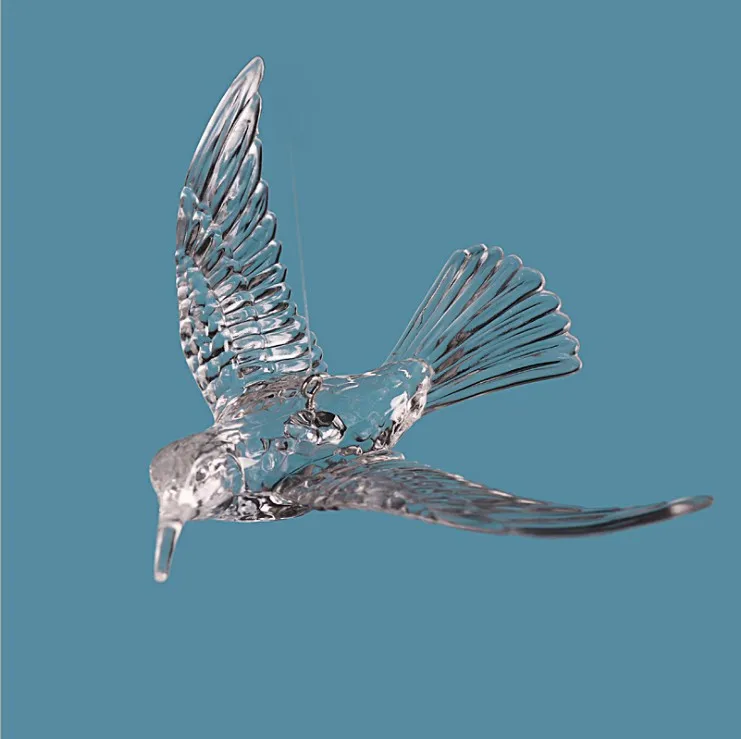 decorative plastic acrylic hanging birds for  ceiling