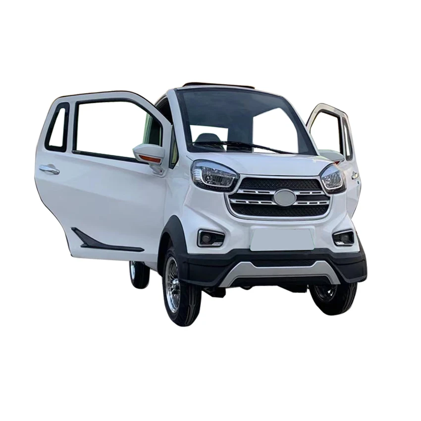 New Energy Low Speed 4 wheel 3 Seat Auto Motor Electric Mini Car for Adults