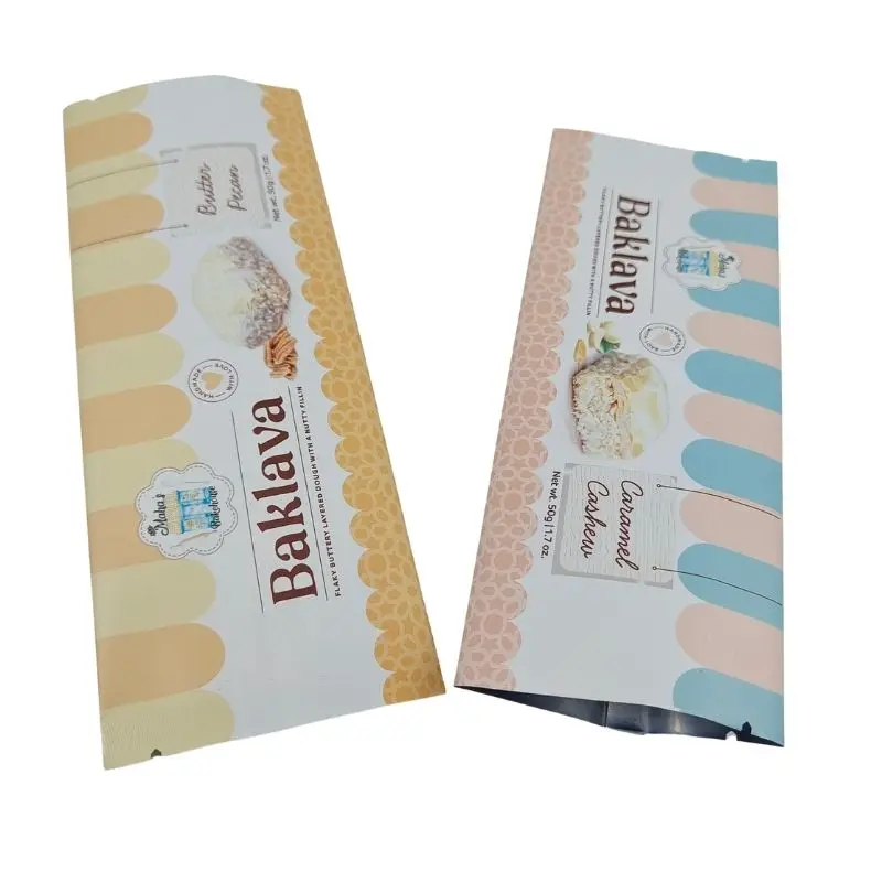 Customized Back Seal Bag Frozen Disposable Food Grade Aluminum Foil Dark Chocolate Popsicle Ice Cream Packaging Bags
