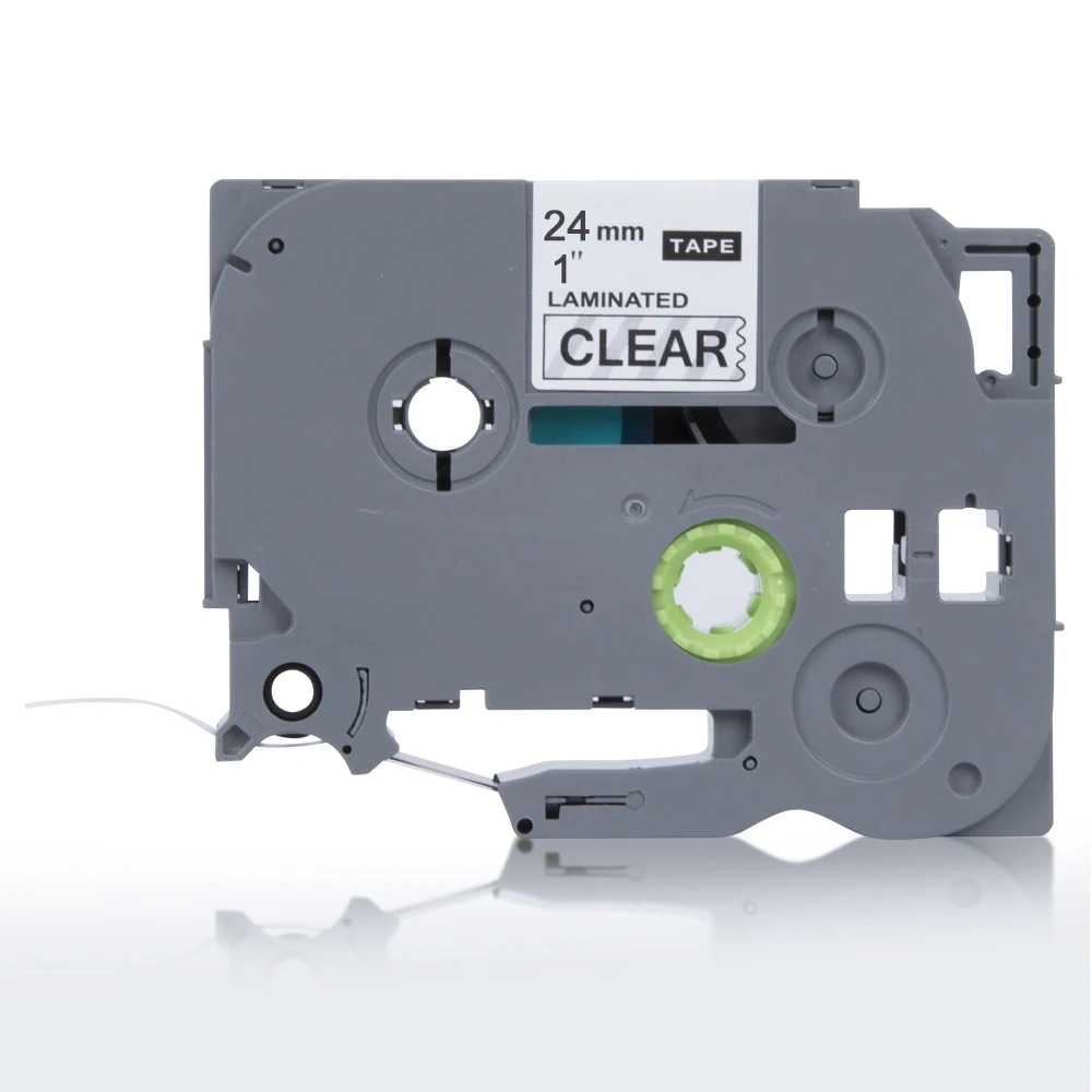 Weemay Tape Cassette Laminated 24mm Black on Clear Tape Compatible Brother TZe-151 TZe151 TZe 151 for P Touch Label Printer