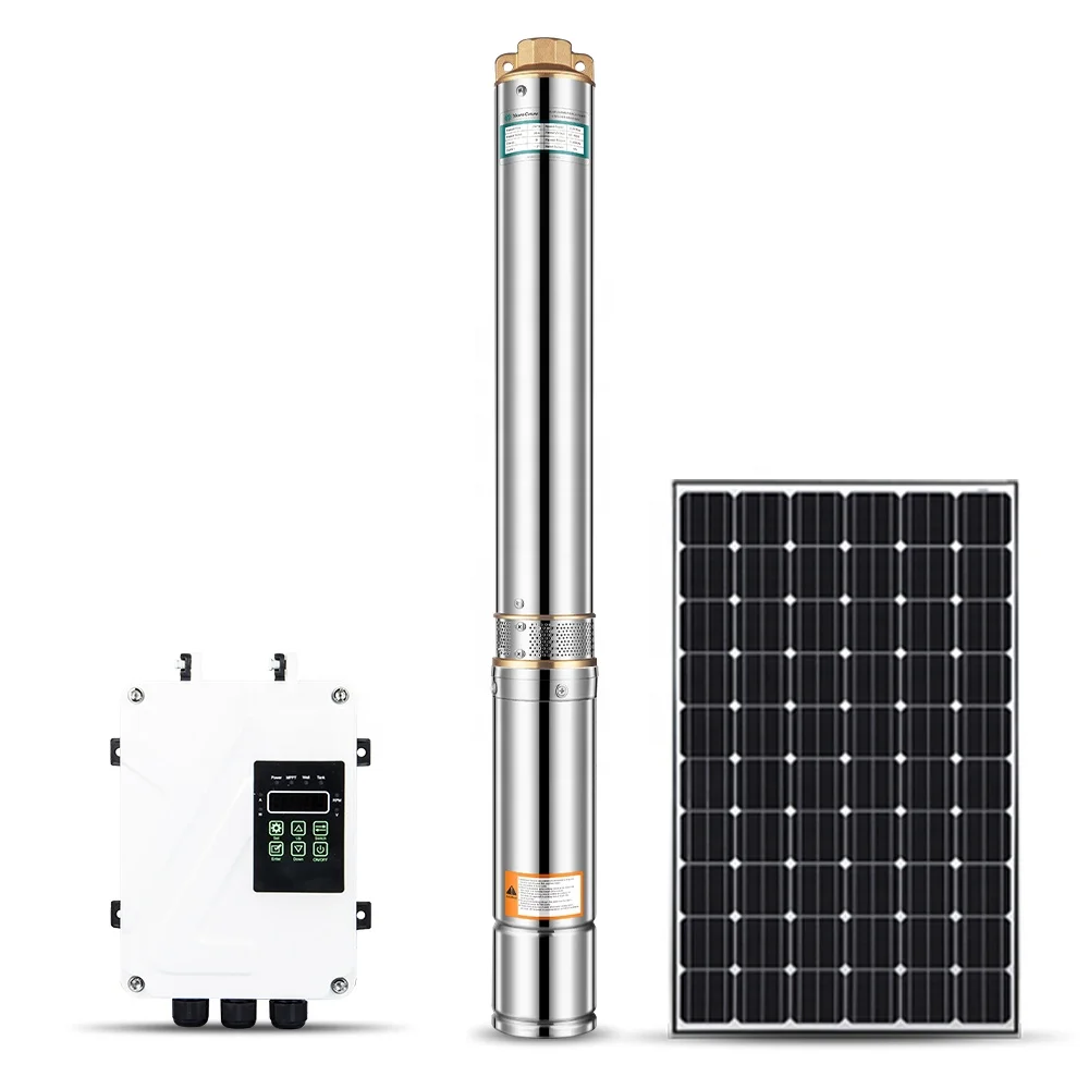 dc solar submersible pump 1.5hp, 1200W solar powered irrigation pump, automatic water pump