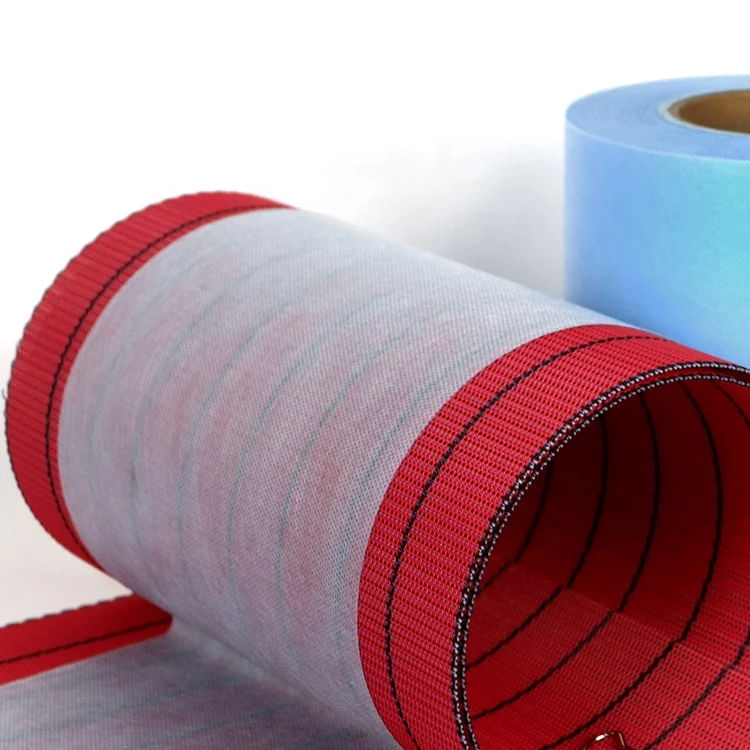 Non-woven conveyor belt red polyester spunbond meltblown non-woven fabric woven dry forming conveyor net curtain