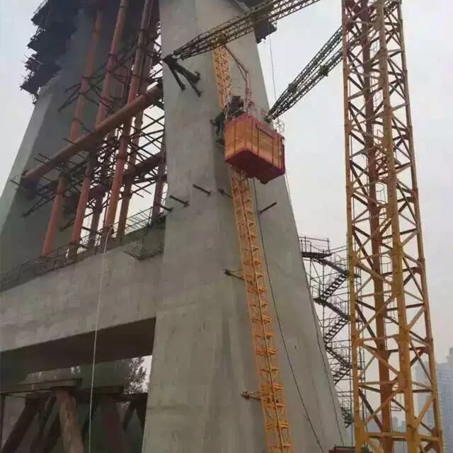 1ton double cabin construction elevator material 2 ton passenger hoist cargo lifting mechanical hoist lift