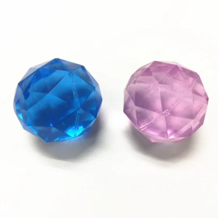 rubber diamond bouncy balls wholesale crystal diamond bouncing ball