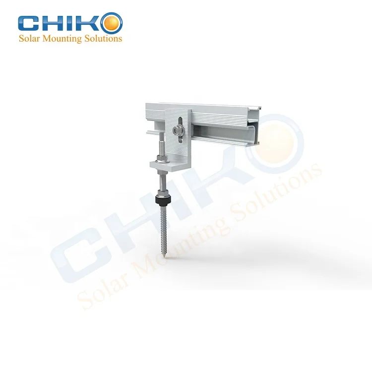  High strengthen solar racking for trapezoidal tin rooftop vs mounting solution hanger