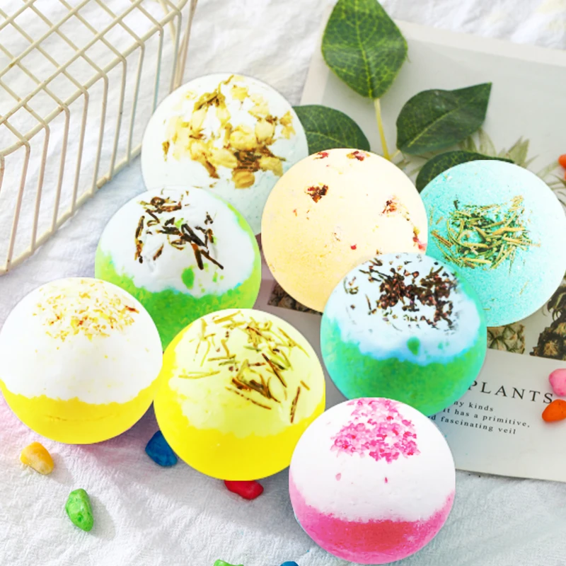 
Oem Custom 100 mg cbd bath bombs Fizzy Private Label Bath Fizzies Natural Gift Set Bathbomb For Kids cloud bath bombs 