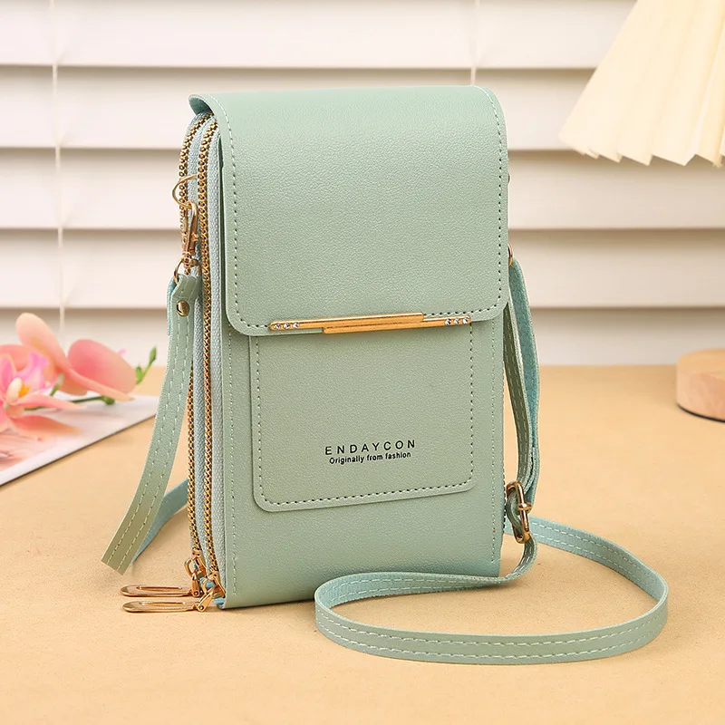 New Arrival Touch Screen Cell Phone Case Purse Small Crossbody Lady Handbags PU Leather Women Shoulder Purse Wallet For Phones