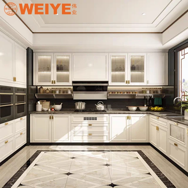 Custom Kitchen Furniture Modular Designs fireproof aluminium honeycomb panel aluminium Kitchen Cabinet