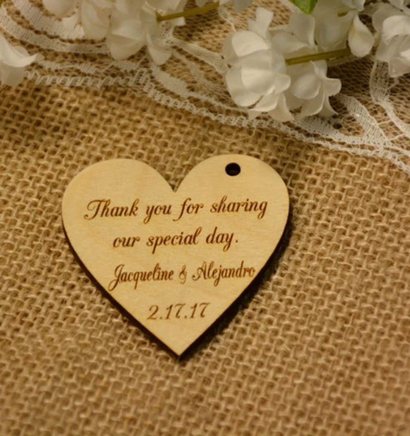 custom personalized engraved save the date magnetic fridge sticker wooden wedding card