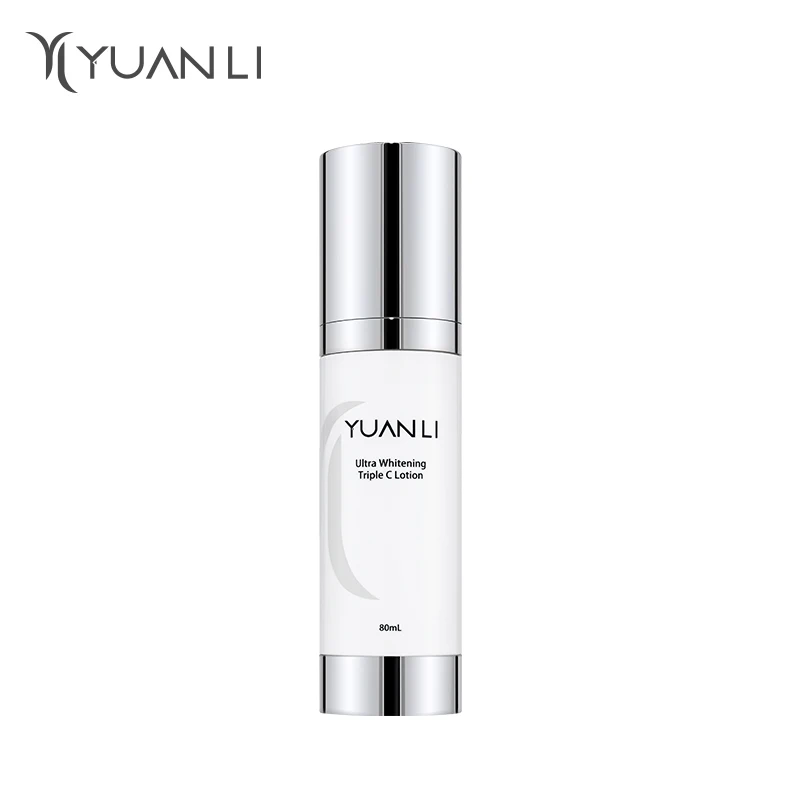 Отбеливающий лосьон Yuanli Triple C с витамином C, отбеливающий лосьон, травяные экстракты быстро улучшают сияние кожи