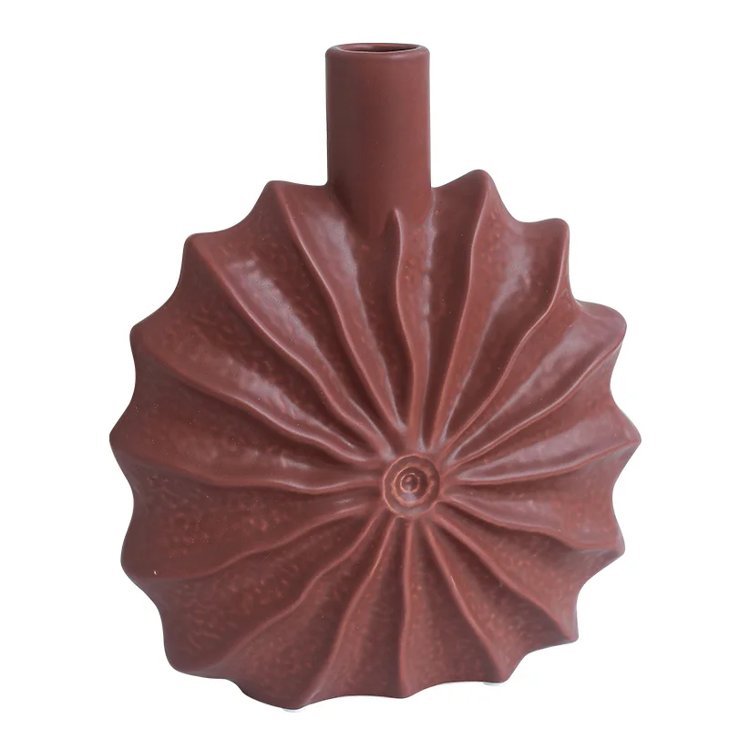 Transform Your Space with Nordic Sunflower Ceramic Vase Ideal for Living Room and Hotel home decor