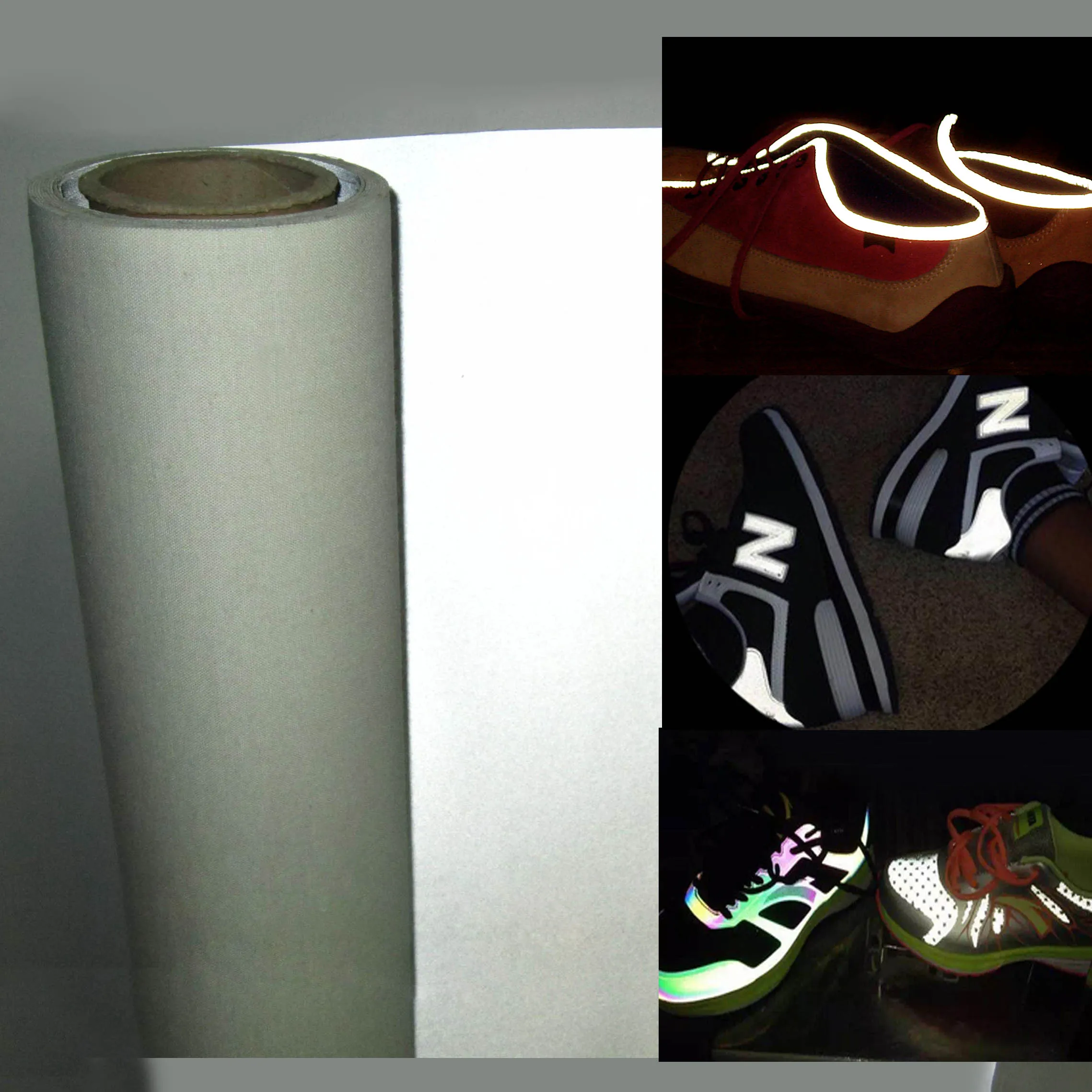 High Frequency TPU Trademark Label logo Reflective Hot melt TPU film shoes material for Clothing