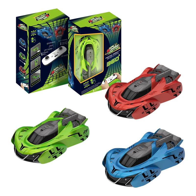 New design remote control wall climbing car toys stunt car toys for children