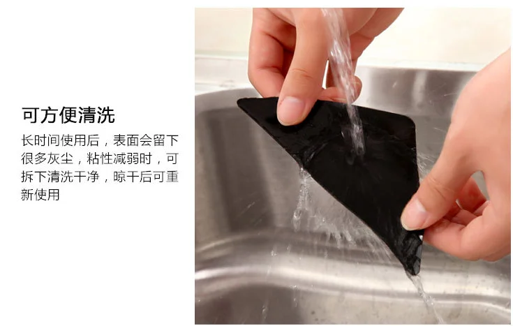 Christmas gift Wholesale Reusable Waterproof Anti Slip Self Adhesive Triangle rug gripper pad For Carpet corner Grippers
