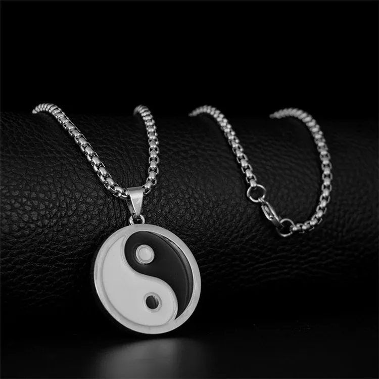 CLARMER personality disco dance hiphop stainless steel jewelry necklace men sweater chain accessories