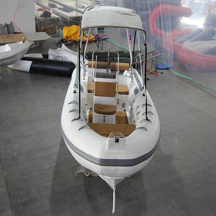 PVC/Hypalon Fiberglass Floor Inflatable Rib Boat Outboard Motor Fishing Lake Sports Family Outdoor Power Sailing Boat Engine