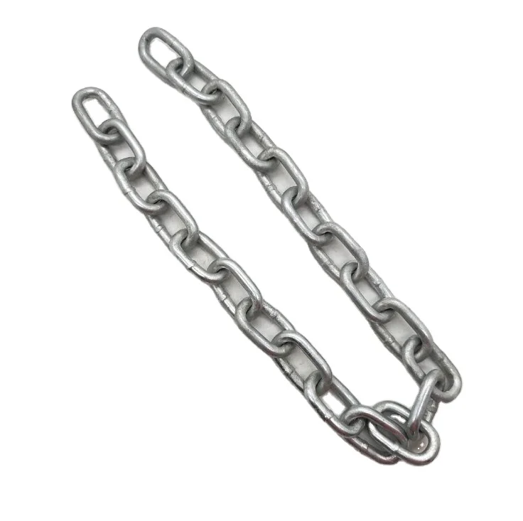 Оцинкованная гладкая сварочная цепь, степень защиты 30, DIN5685c DIN763, длинная цепь