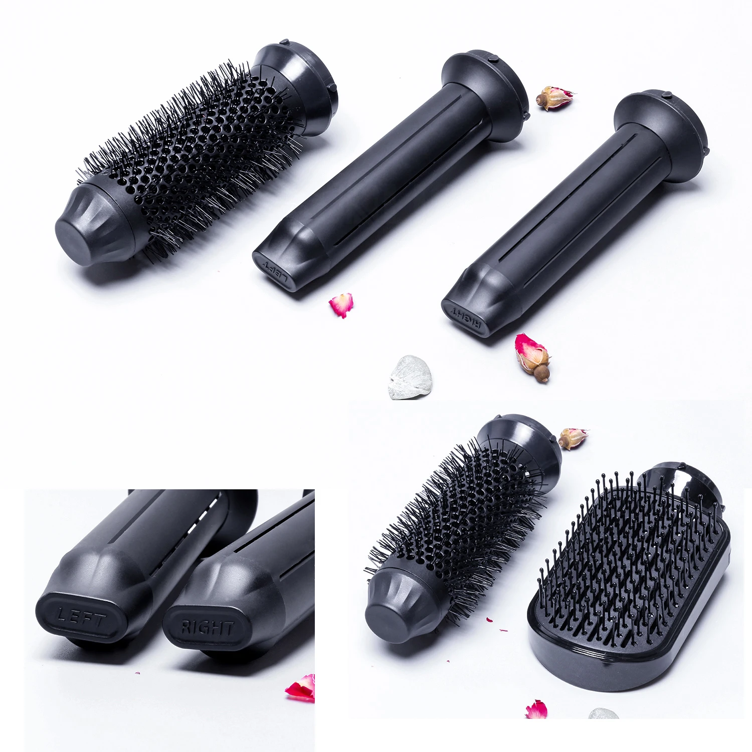 Electric 7 In 1 Styler Automatic Curler Iron High Speed Blower Dryers 2000W Hot Air Brush Comb Hair Straightening