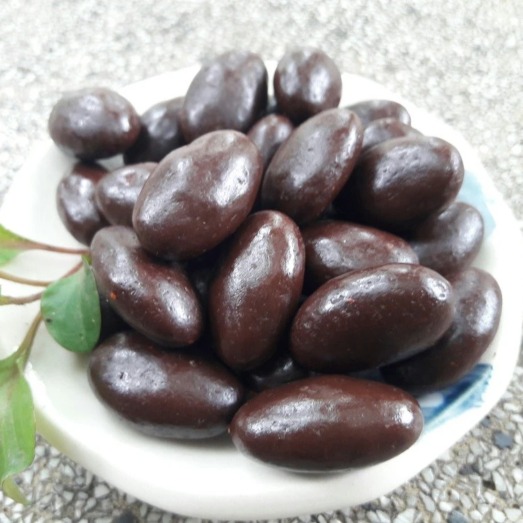 Professional manufacture Dragee Dark Chocolate Cinnamon covered almonds good taste in Viet Nam