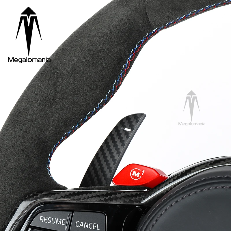 Old upgrade new 2025 M4steering wheel for BMW 3 Series M3 F20 F40 F30 F52 F48X1F39X2F25X3F26X4F15X5F16X6 Modified M Carbon Fiber