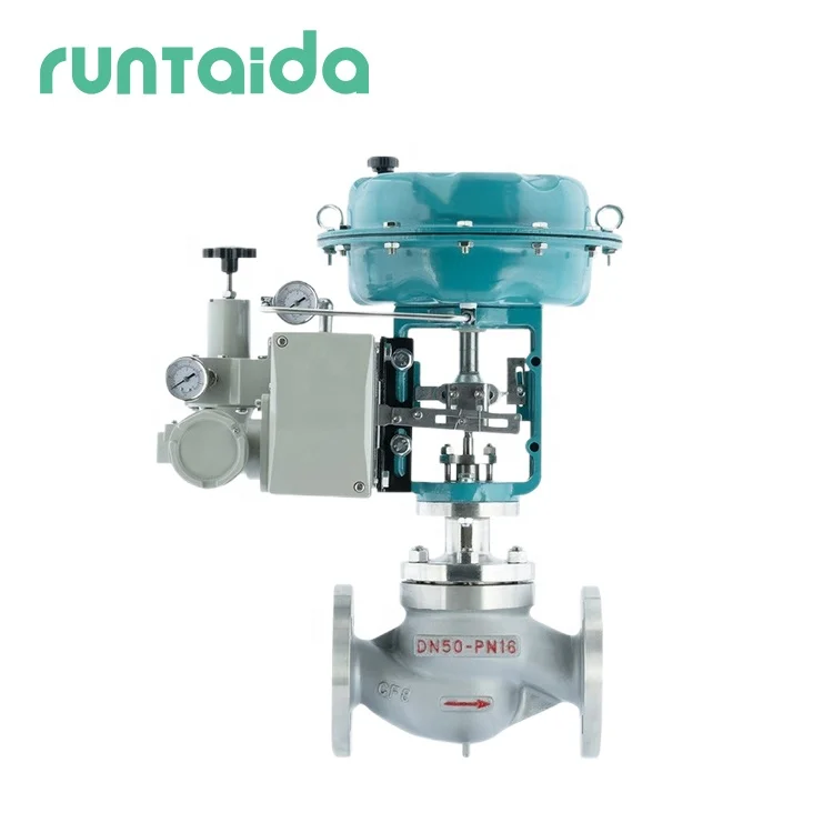 DN50 4inch pneumatic actuator water steam globe stainless steel diaphragm control valve