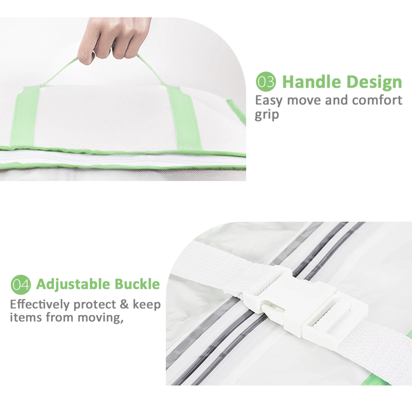 
Taili Oxford Fabric Large Capacity Quilts Vacuum Storage Bag Combination Bedding Clothing Organizer Space Saver Storage Box Bin 