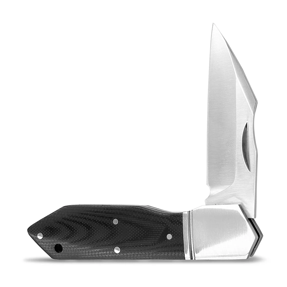Лезвие Tanto D2 стальное лезвие черного цвета G10 Ручка выживания на открытом воздухе g10 костная складной нож