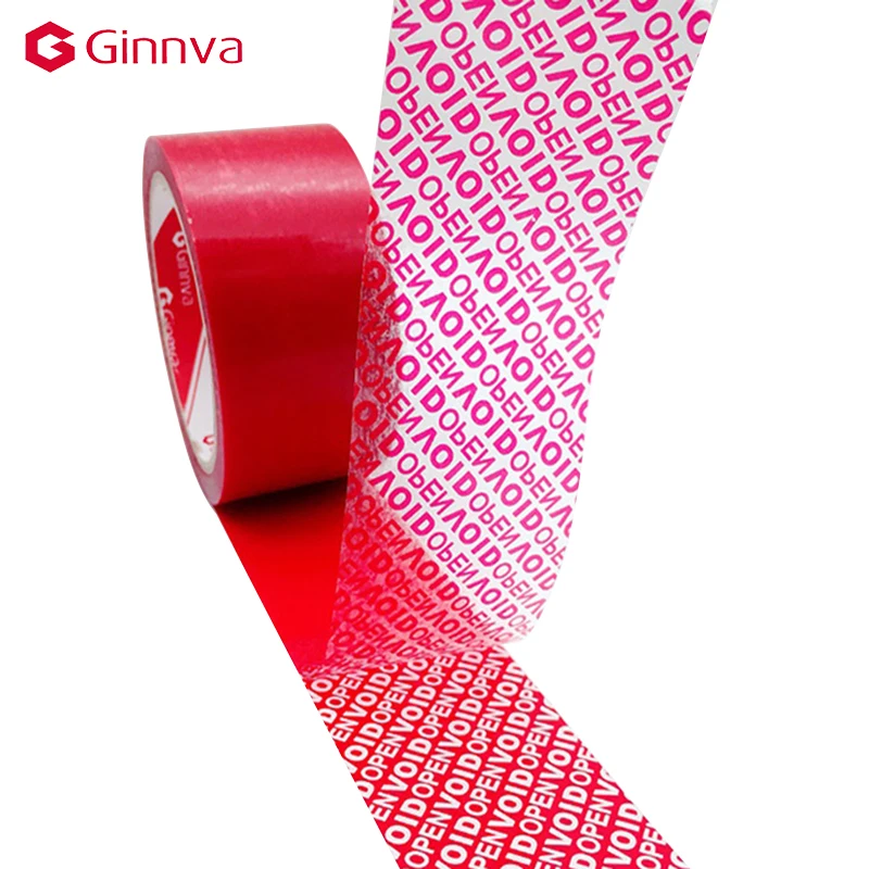 No noise Tamper evident security tape used to identify