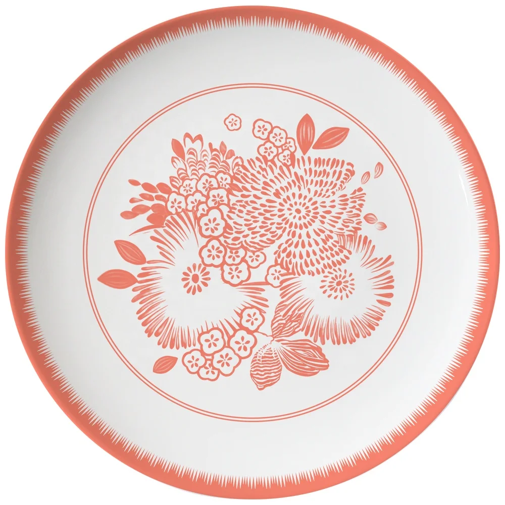 Wholesale 4pcs Fine Bone China Dubai Gold Dinnerware Plates Ceramic Wedding Dinner Dishes Set