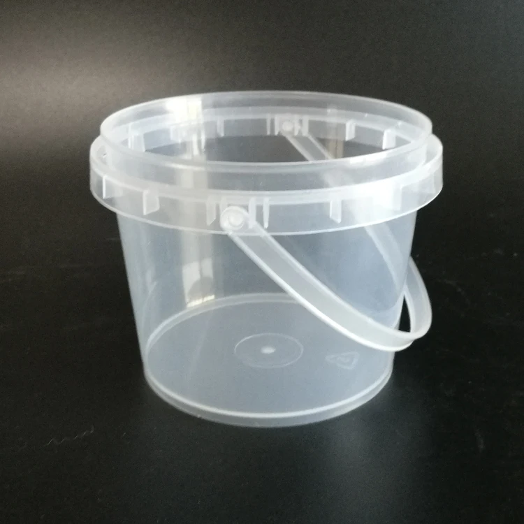 Ruly customized logo printing 500ML round Plastic Ice Cream Bucket for food