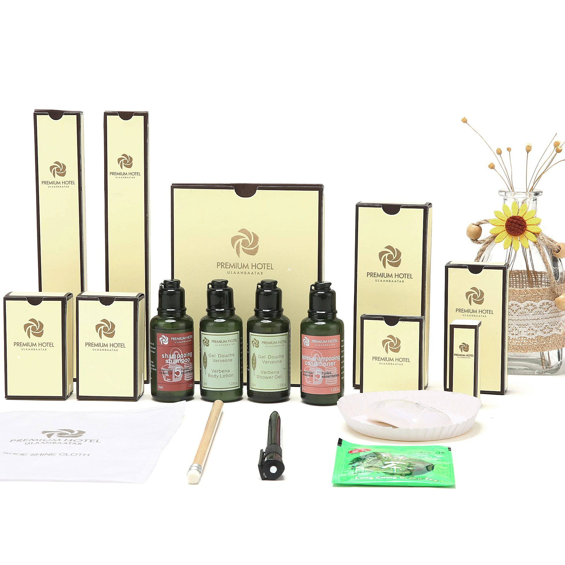 Wholesale bathroom bottles hotels comb shampoo for hotel amenity kits